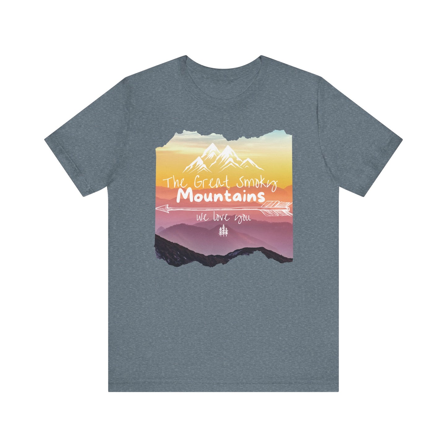 Painted Smoky Mountains Unisex Jersey Short Sleeve Tee