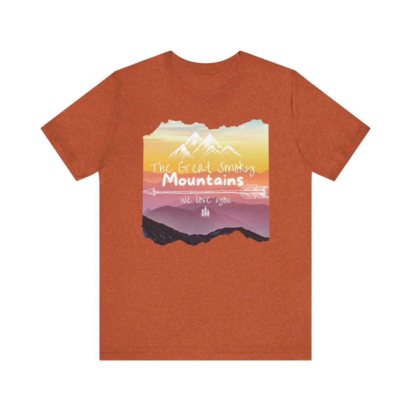 Painted Smoky Mountains Unisex Jersey Short Sleeve Tee