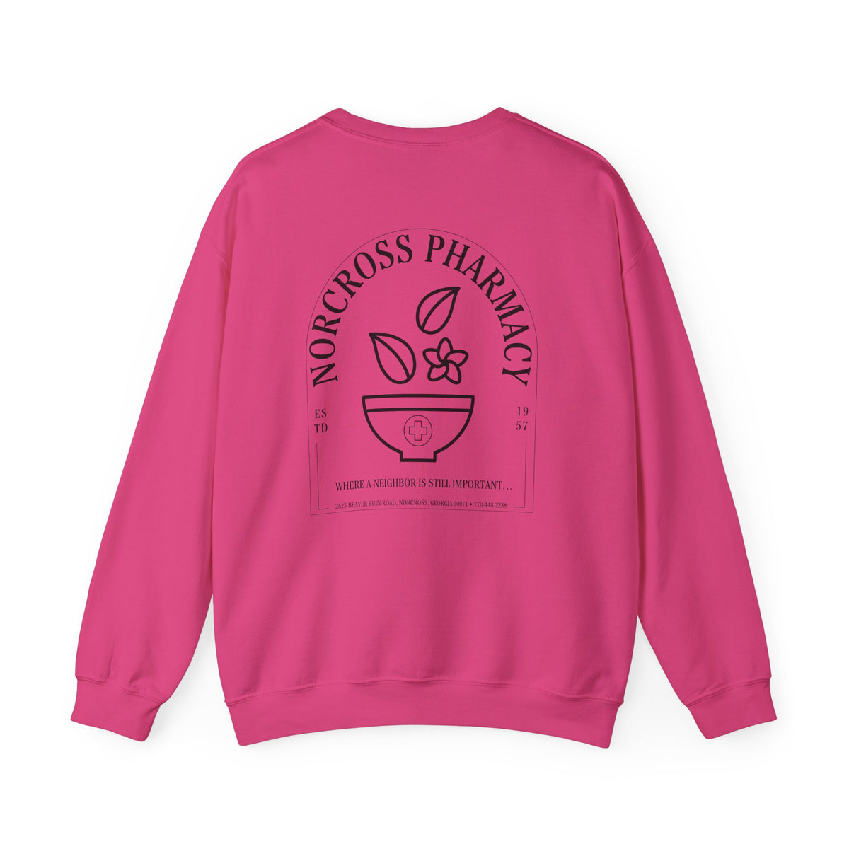 Norcross Pharmacy 2 Unisex Crewneck Sweatshirt - Vintage Apothecary Style