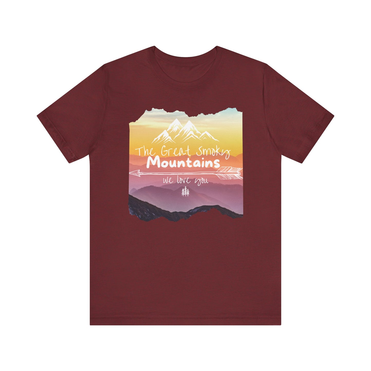 Painted Smoky Mountains Unisex Jersey Short Sleeve Tee