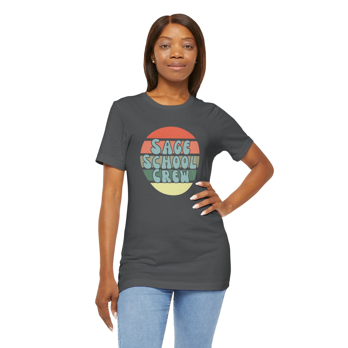 Sage School Crew Unisex Jersey Short Sleeve Tee