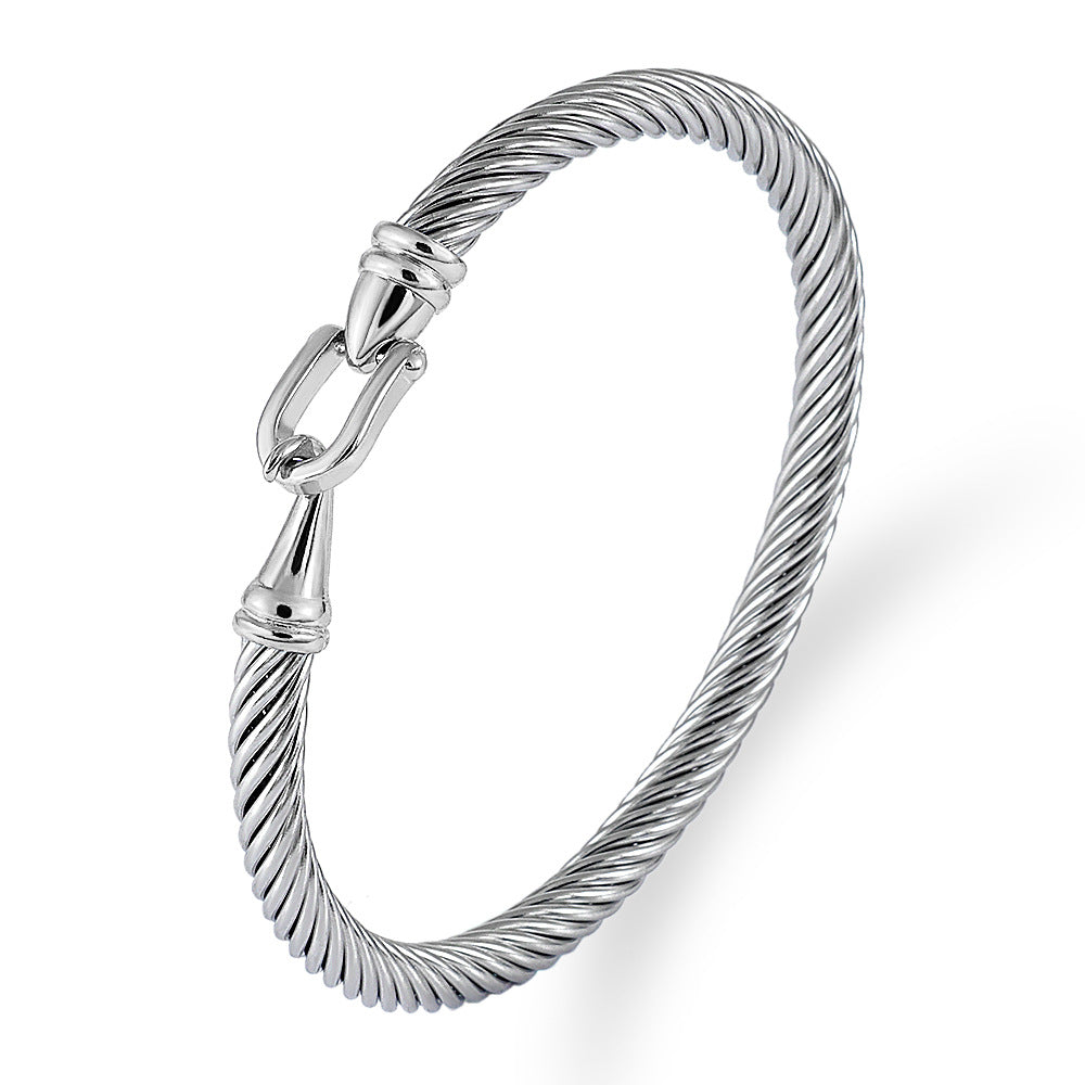 David Yurman Style - Mutiple Cable Bracelet