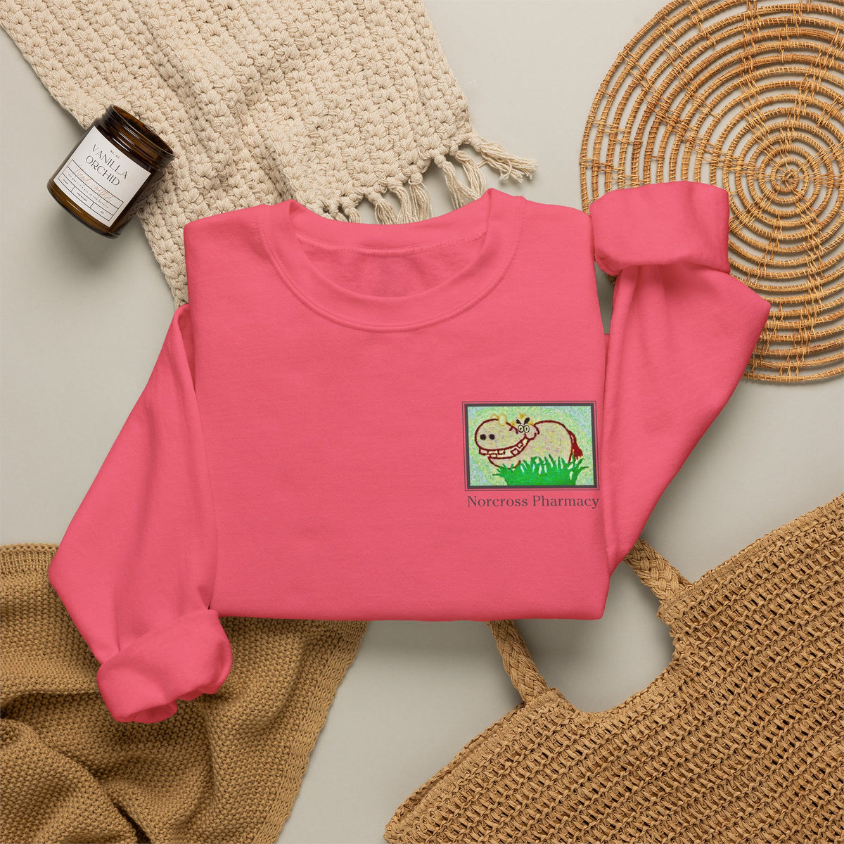 Norcross Pharmacy 2 Unisex Crewneck Sweatshirt - Vintage Apothecary Style