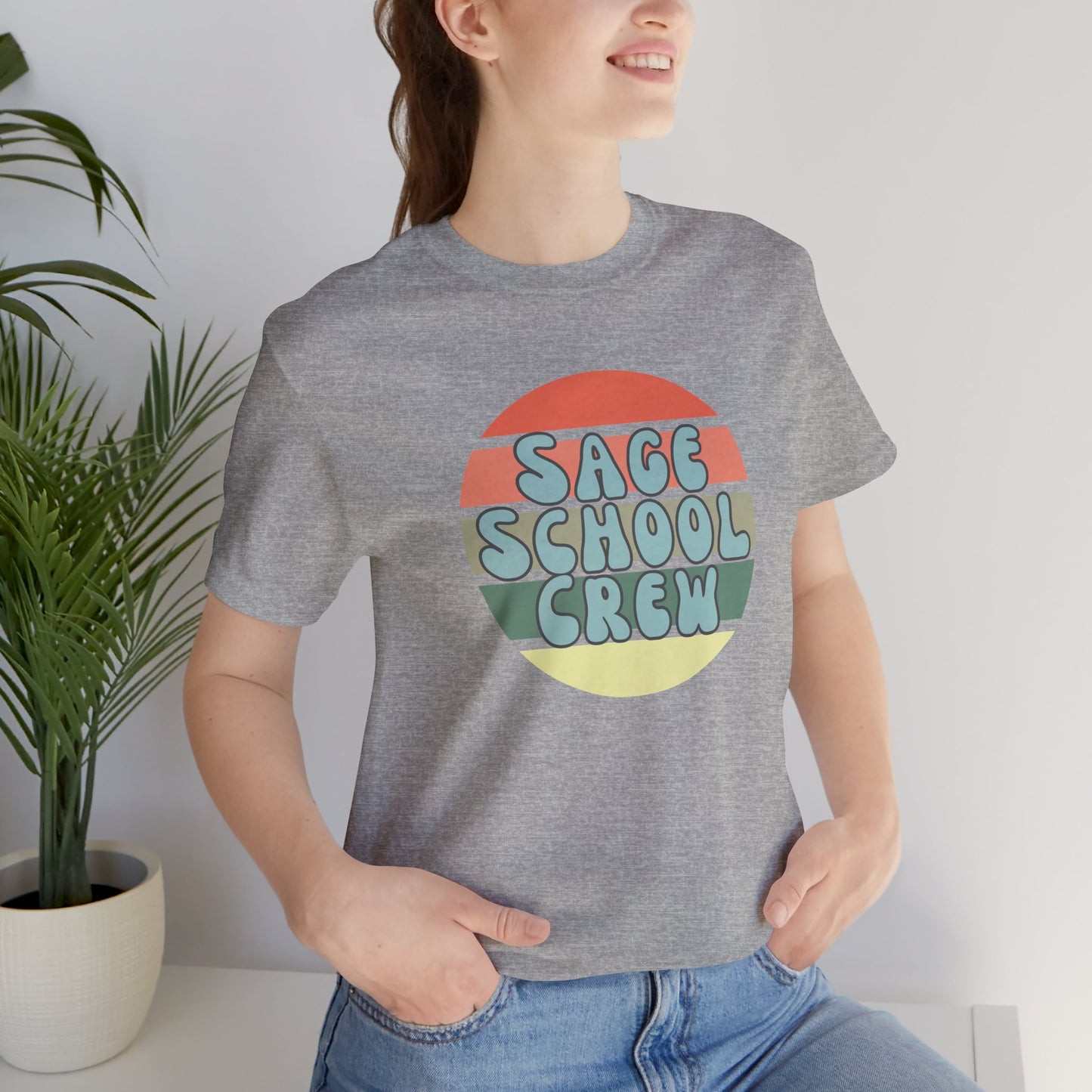 Sage School Crew Unisex Jersey Short Sleeve Tee