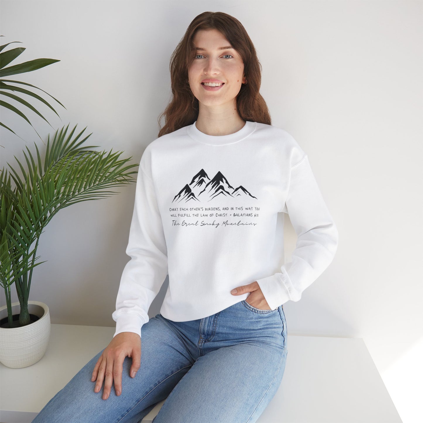 Blessings Smoky Mountain Unisex Heavy Blend™ Crewneck Sweatshirt