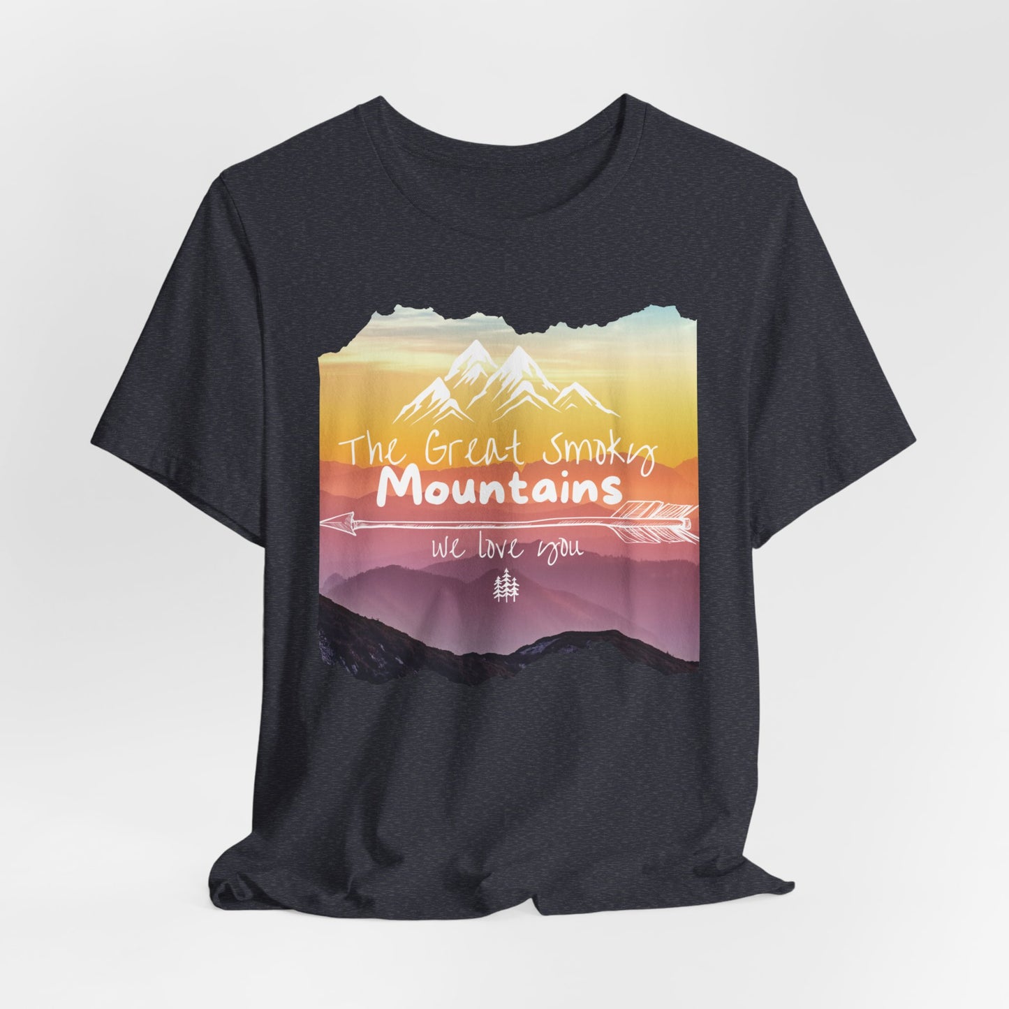 Painted Smoky Mountains Unisex Jersey Short Sleeve Tee