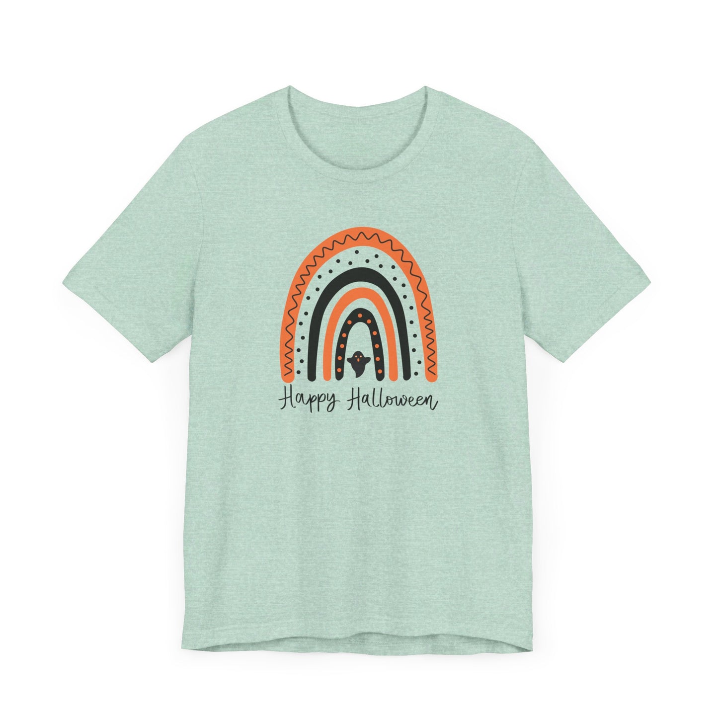 Halloween Rainbow Jersey Short Sleeve Tee