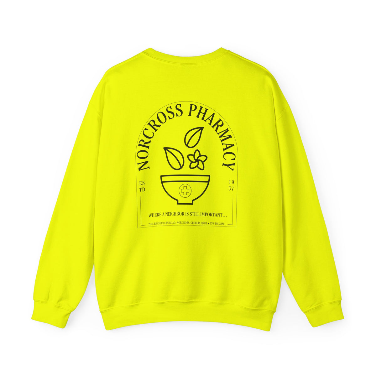 Norcross Pharmacy 2 Unisex Crewneck Sweatshirt - Vintage Apothecary Style