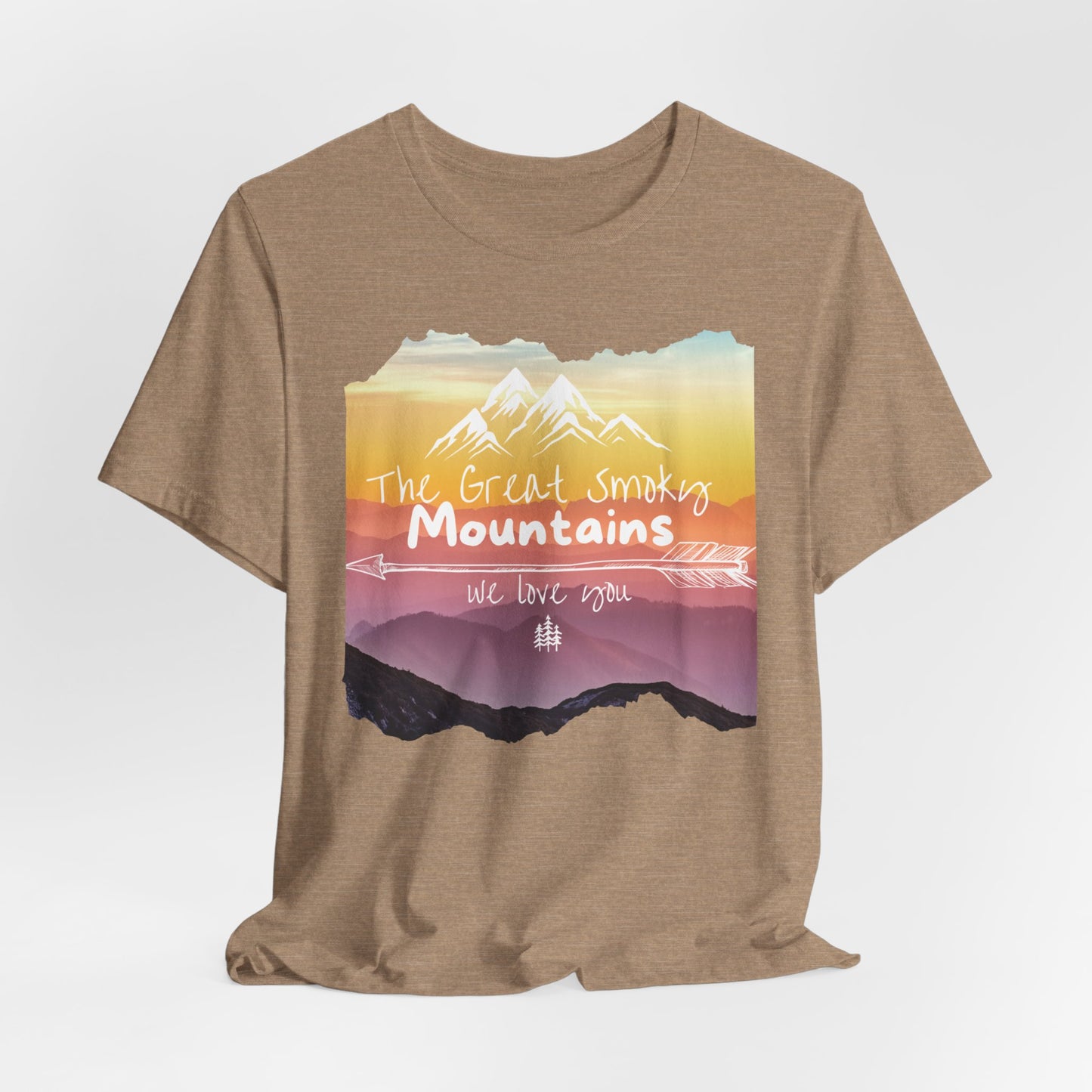 Painted Smoky Mountains Unisex Jersey Short Sleeve Tee