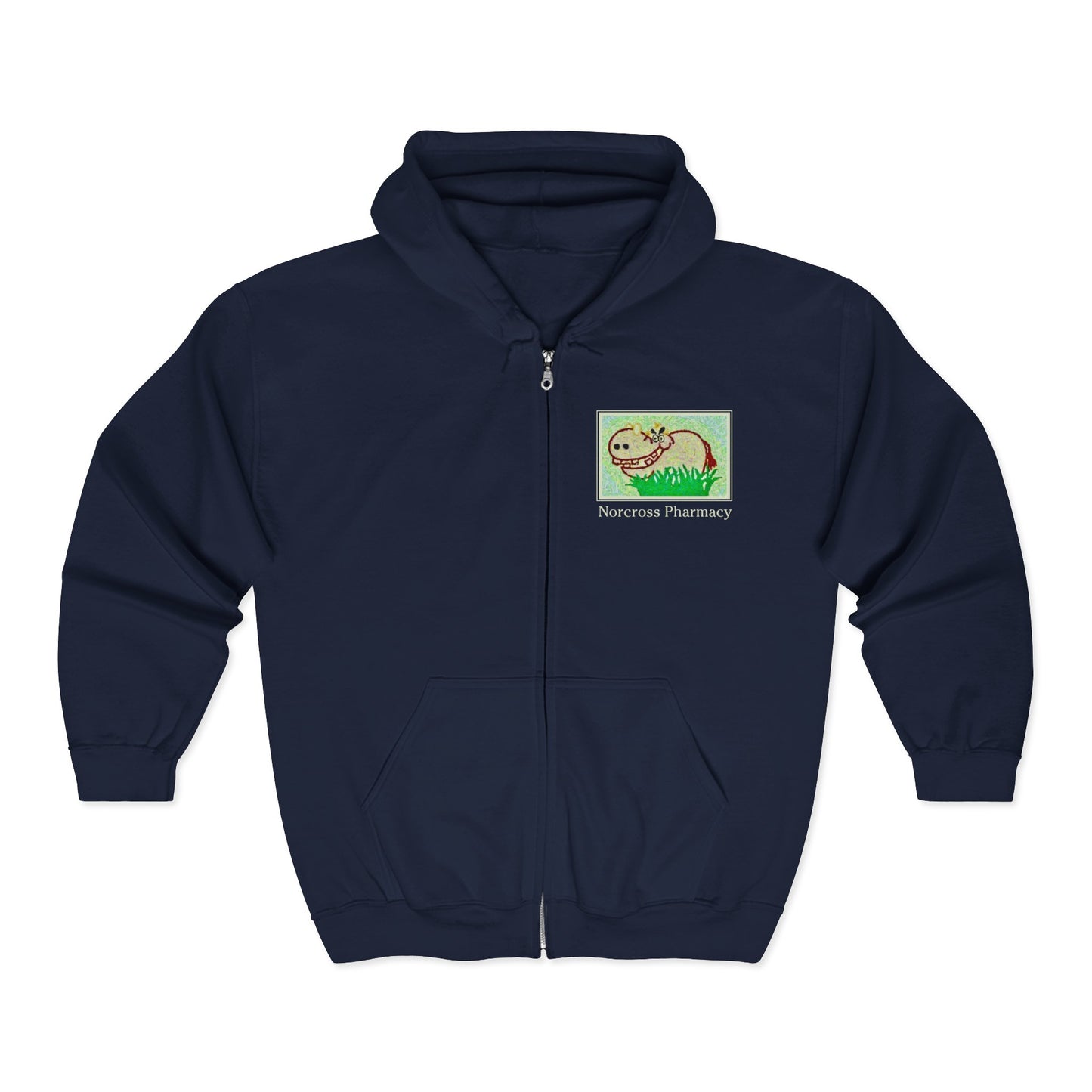 Norcross Pharmacy Zip-Up Hoodie - Perfect for Casual Outings & Gifts
