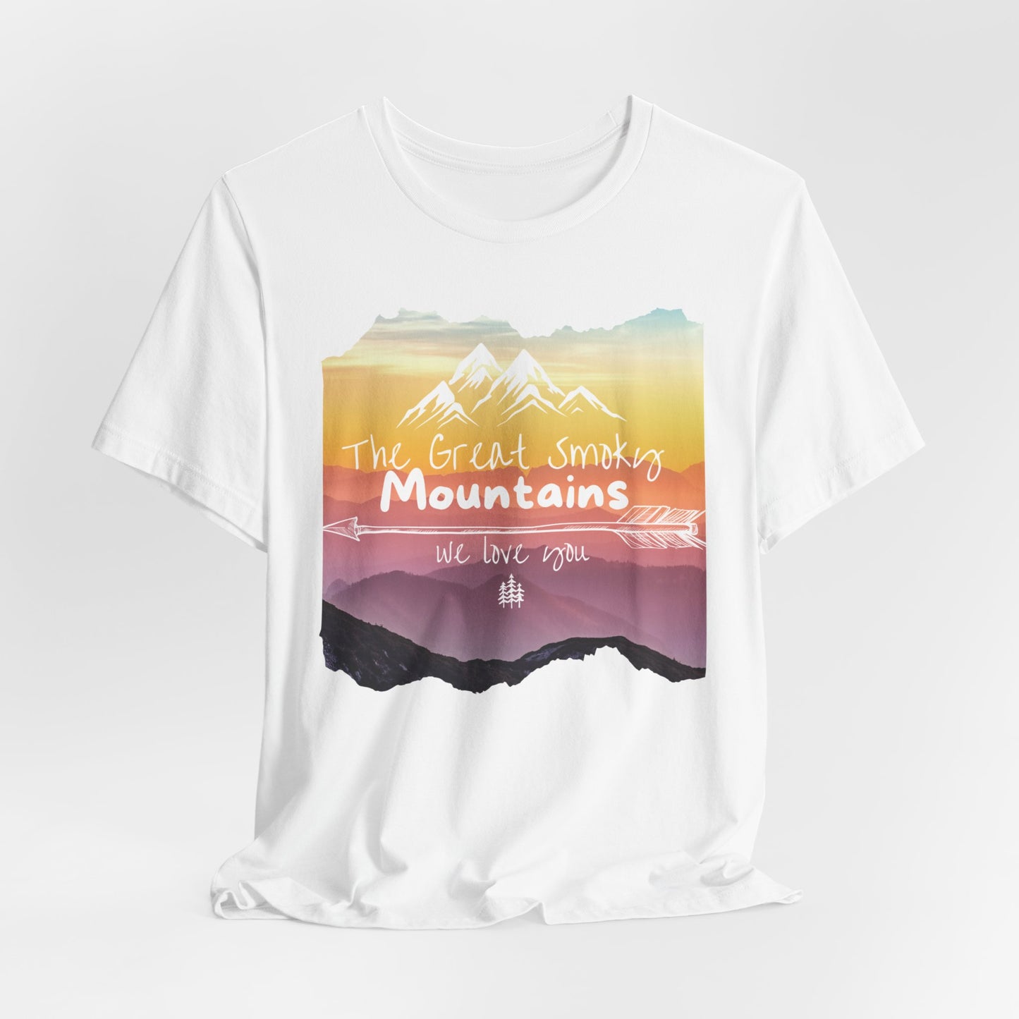 Painted Smoky Mountains Unisex Jersey Short Sleeve Tee