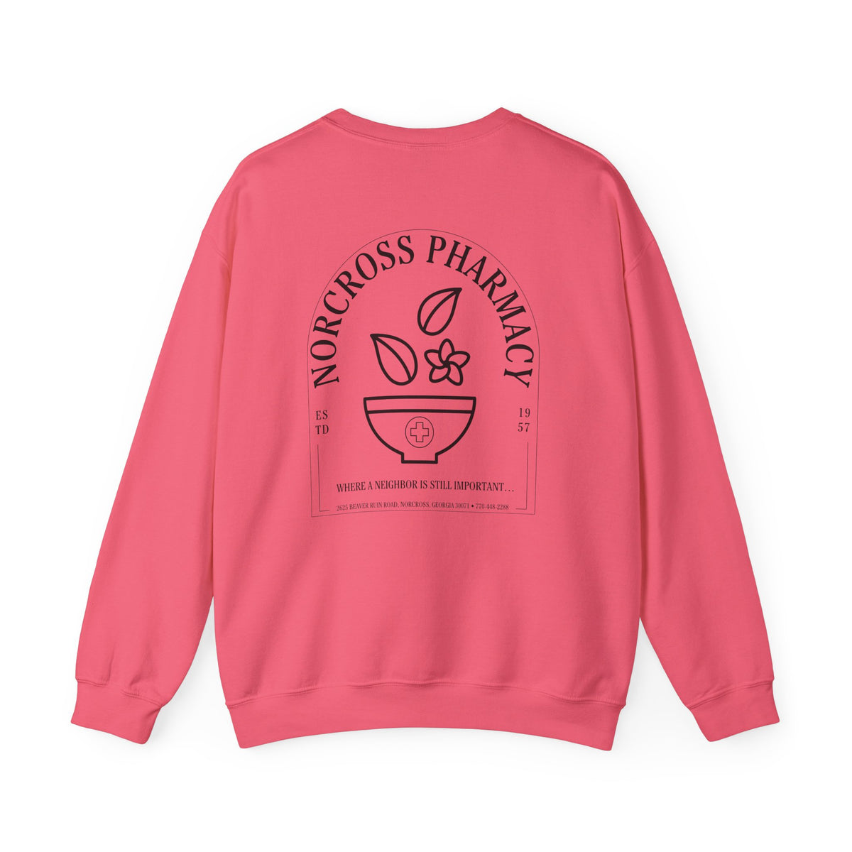 Norcross Pharmacy 2 Unisex Crewneck Sweatshirt - Vintage Apothecary Style