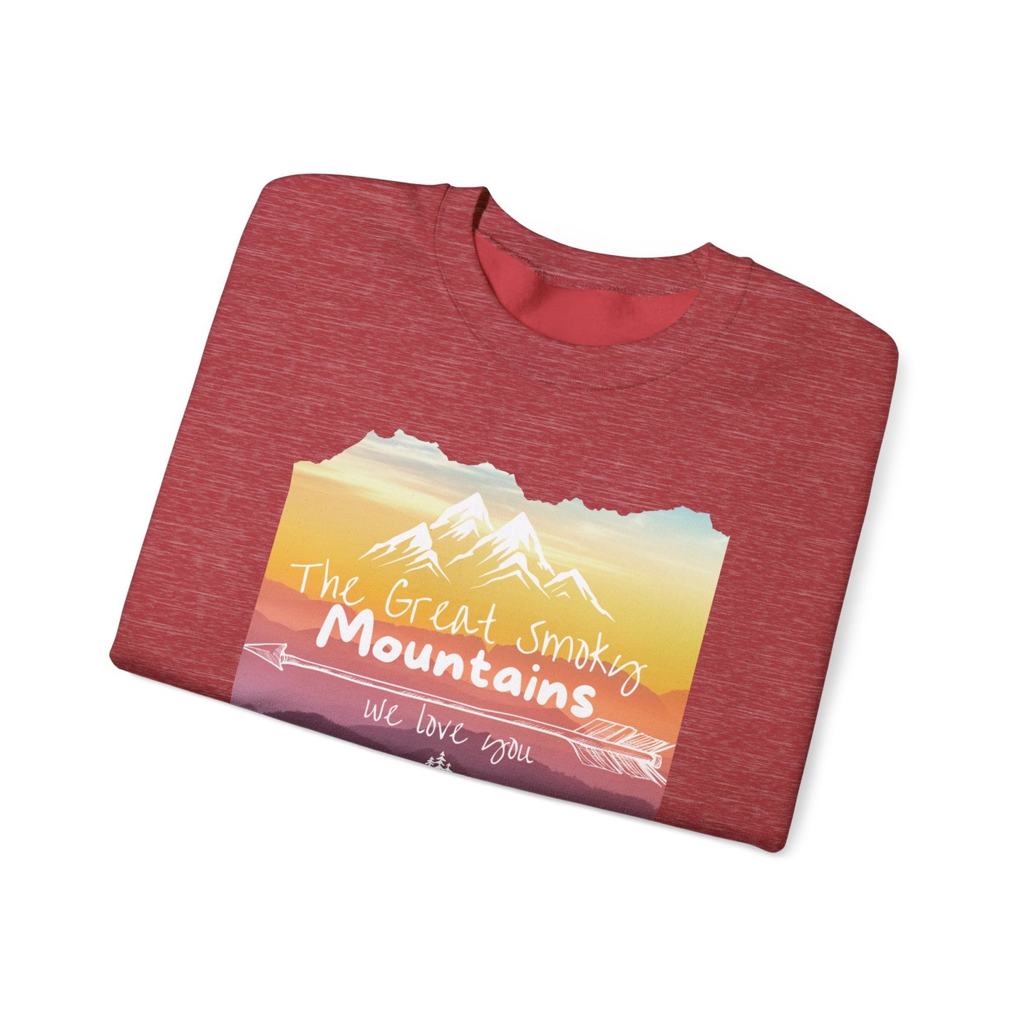 Painted Smoky Mountains Unisex Heavy Blend™ Crewneck Sweatshirt