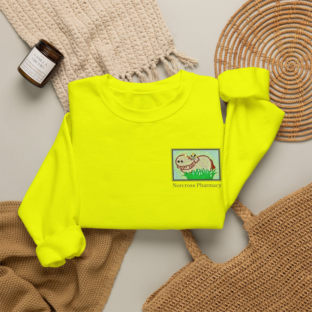 Norcross Pharmacy 2 Unisex Crewneck Sweatshirt - Vintage Apothecary Style