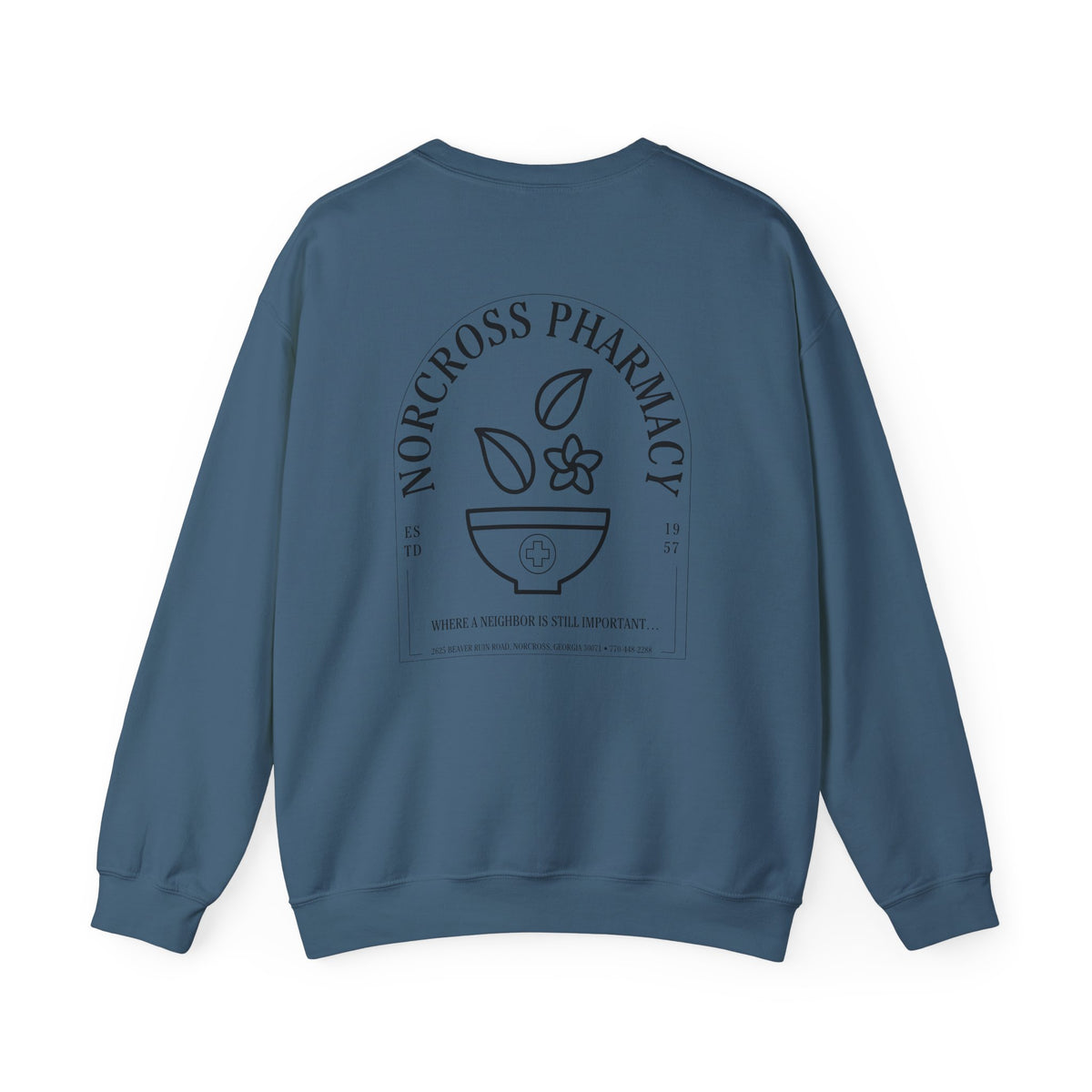 Norcross Pharmacy 2 Unisex Crewneck Sweatshirt - Vintage Apothecary Style