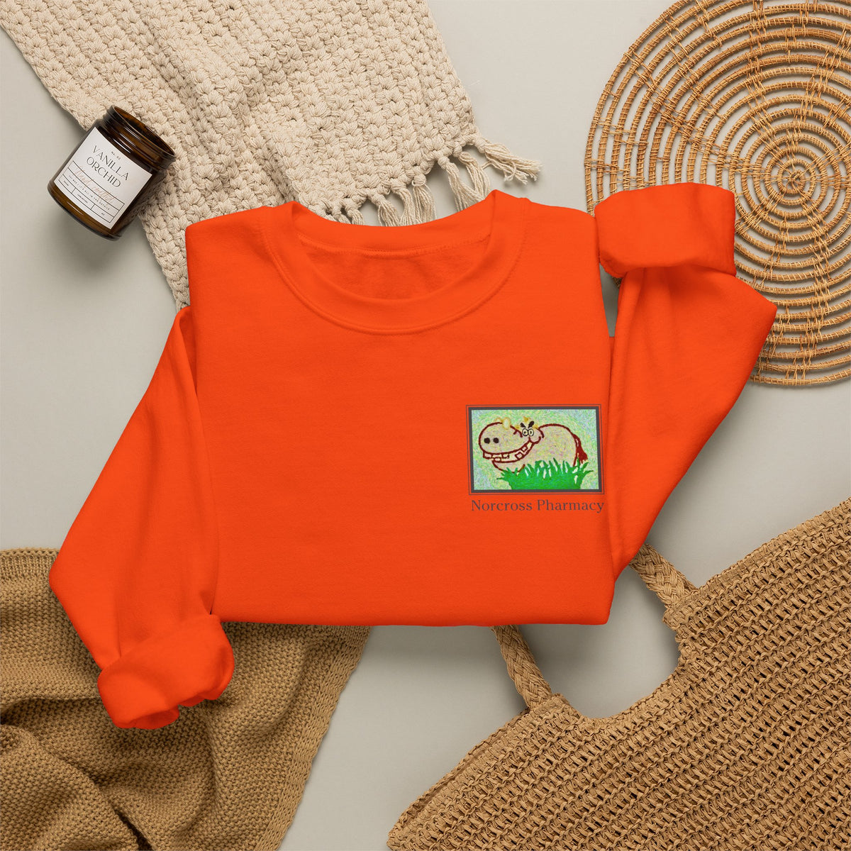Norcross Pharmacy 2 Unisex Crewneck Sweatshirt - Vintage Apothecary Style