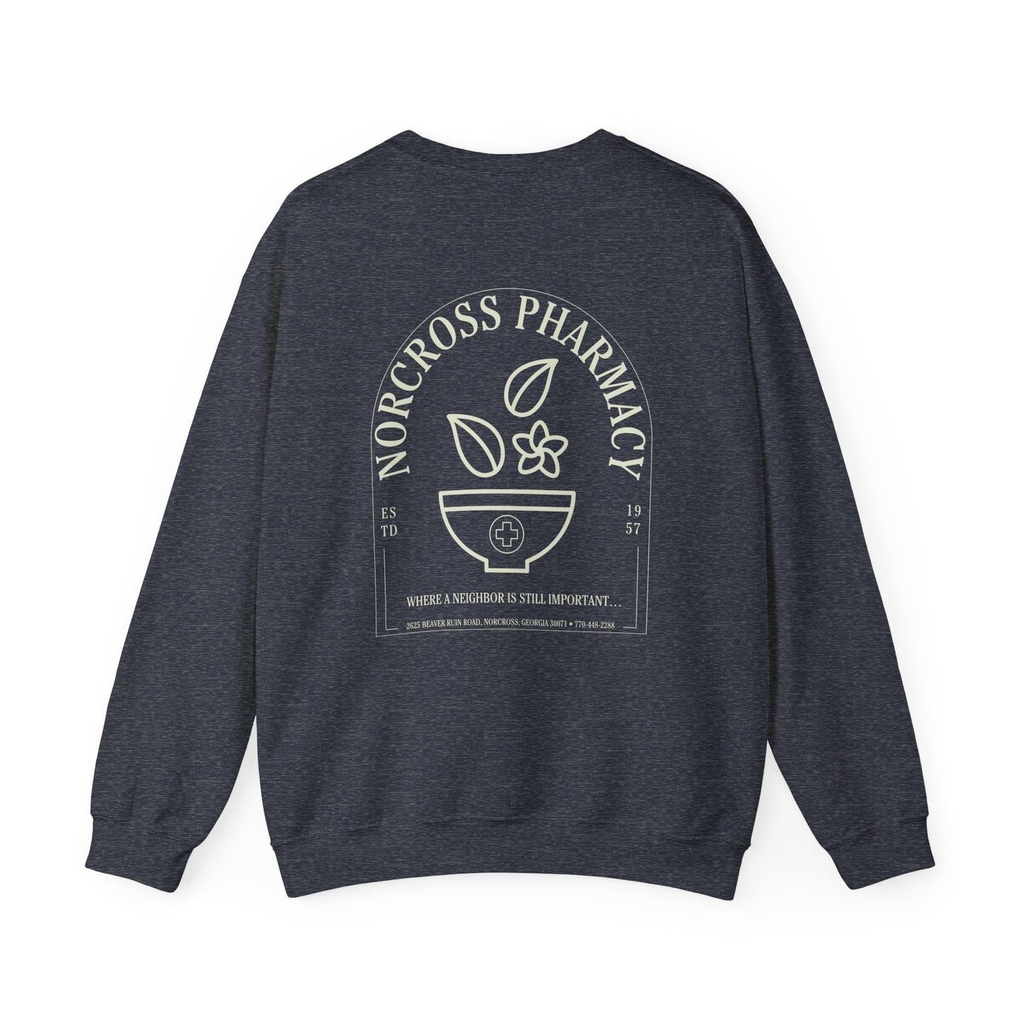 Norcross Pharmacy 2 Crewneck Sweatshirt - Perfect for Casual Vibes & Everyday Comfort