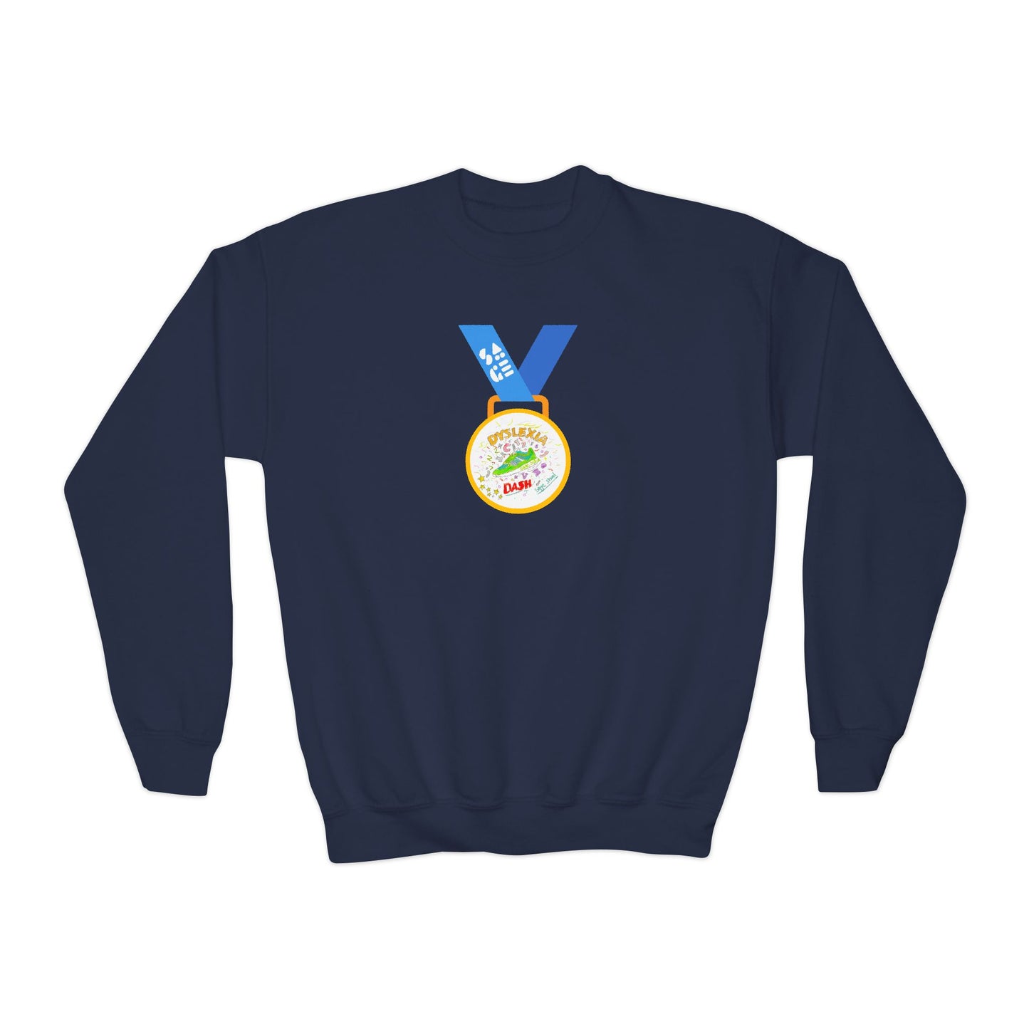 Dyslexia Dash Youth Crewneck Sweatshirt