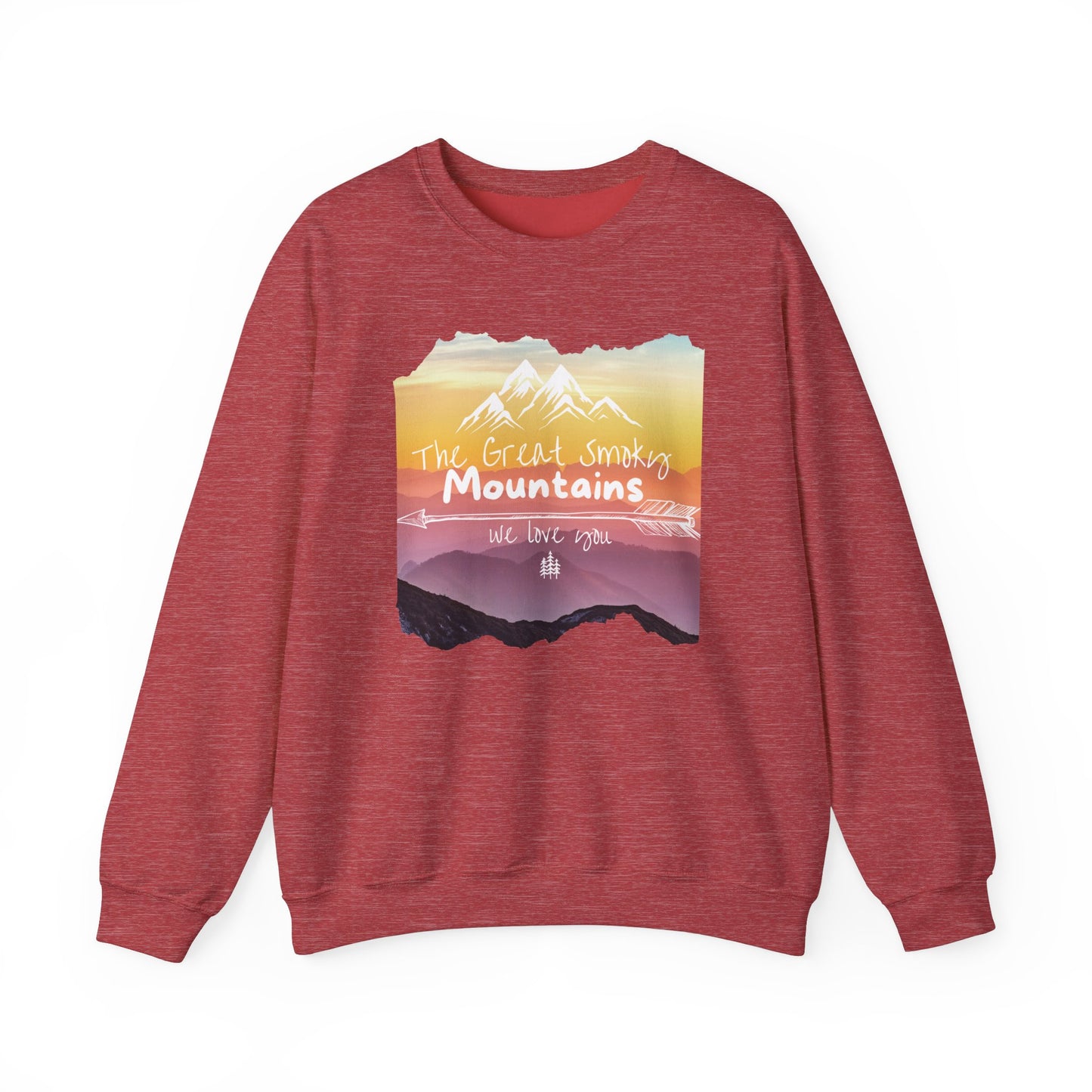 Painted Smoky Mountains Unisex Heavy Blend™ Crewneck Sweatshirt
