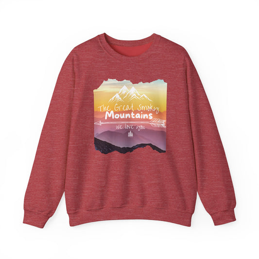 Painted Smoky Mountains Unisex Heavy Blend™ Crewneck Sweatshirt