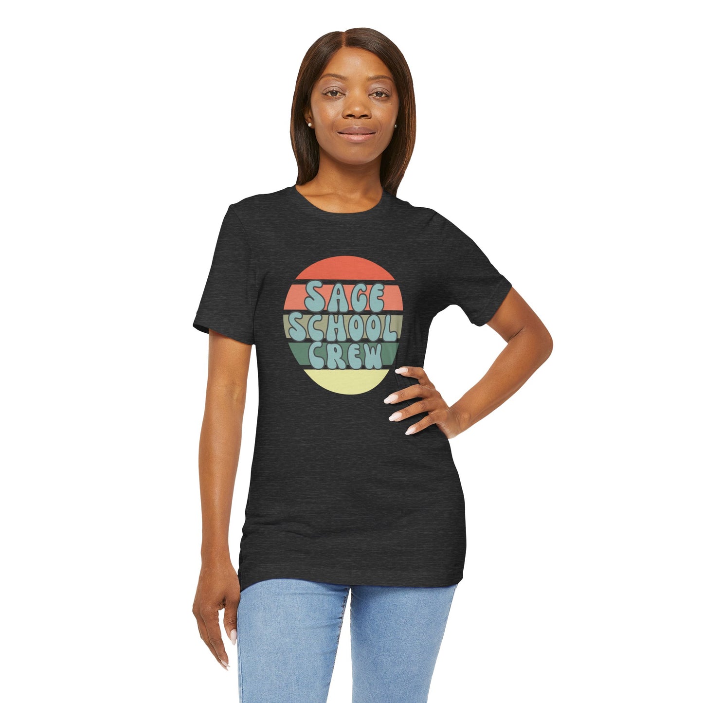 Sage School Crew Unisex Jersey Short Sleeve Tee