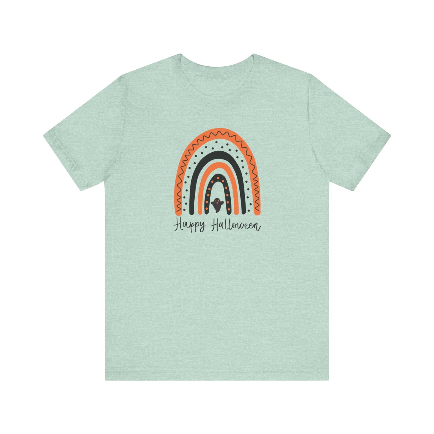 Halloween Rainbow Jersey Short Sleeve Tee