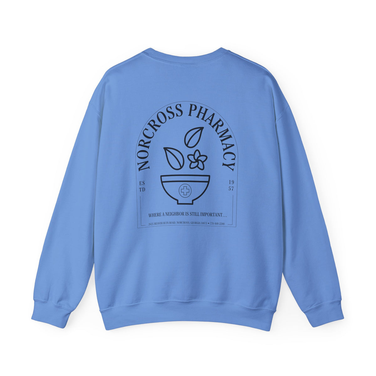 Norcross Pharmacy 2 Unisex Crewneck Sweatshirt - Vintage Apothecary Style