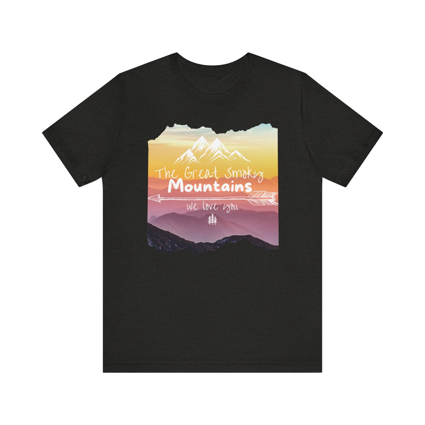 Painted Smoky Mountains Unisex Jersey Short Sleeve Tee
