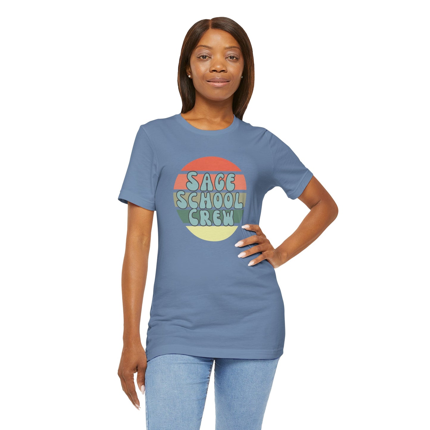 Sage School Crew Unisex Jersey Short Sleeve Tee