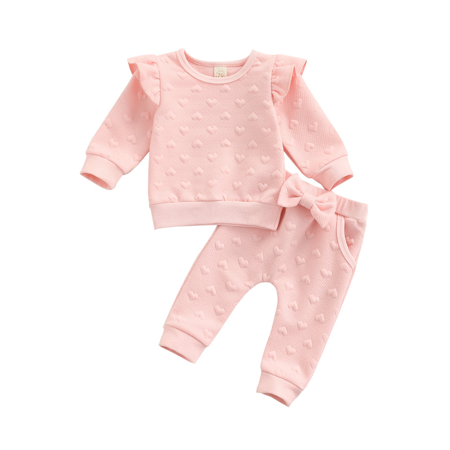 Little Girl 6 Months 2-Piece Heart Set