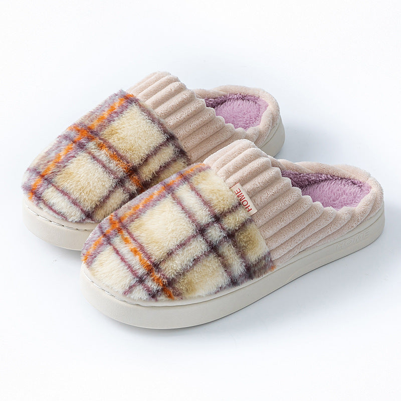 Leisure-Soft Plaid Slippers