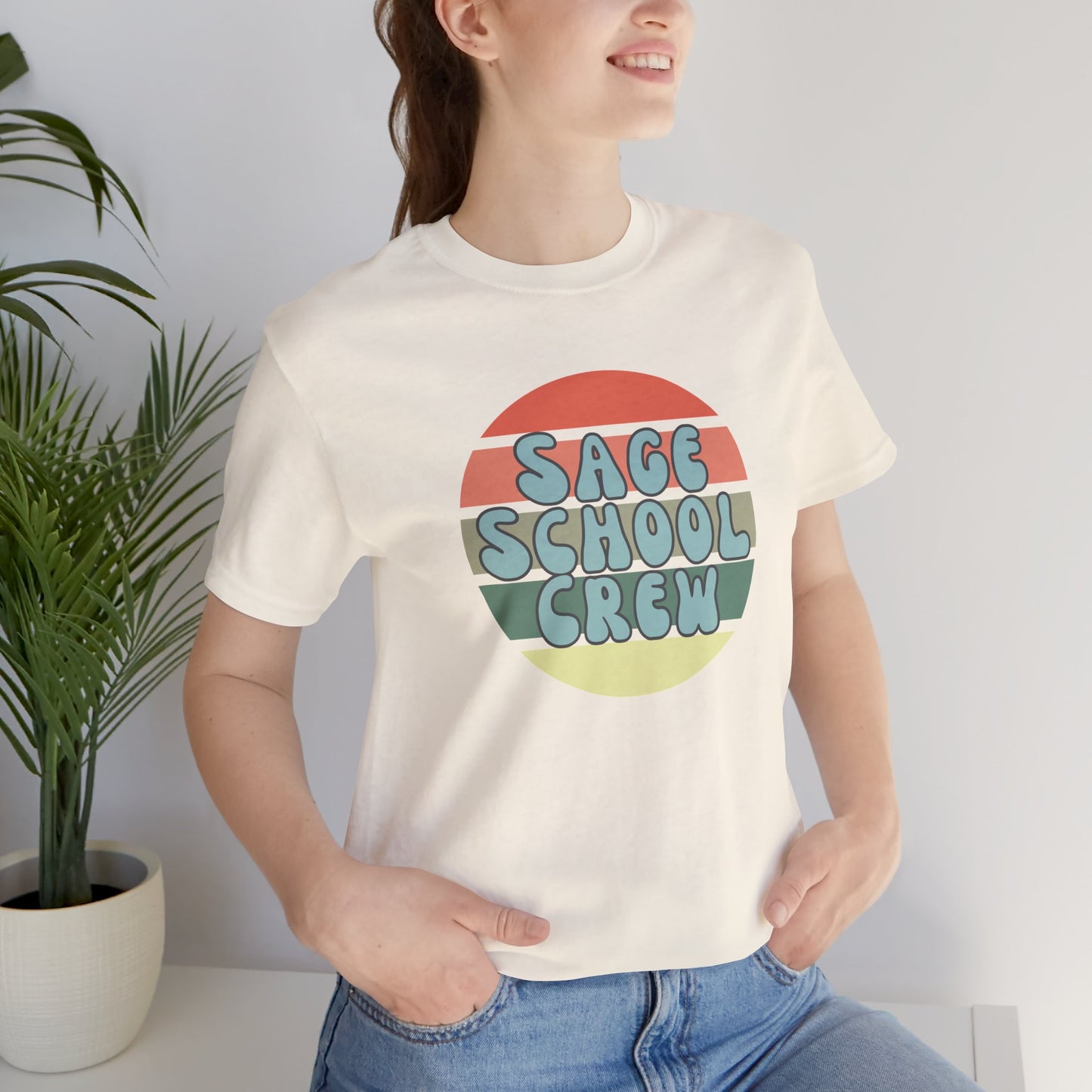 Sage School Crew Unisex Jersey Short Sleeve Tee