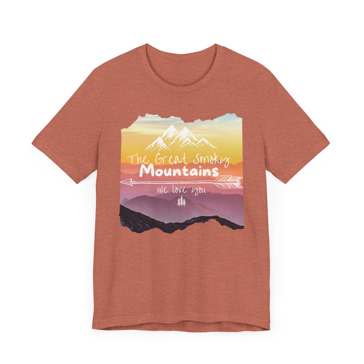 Painted Smoky Mountains Unisex Jersey Short Sleeve Tee