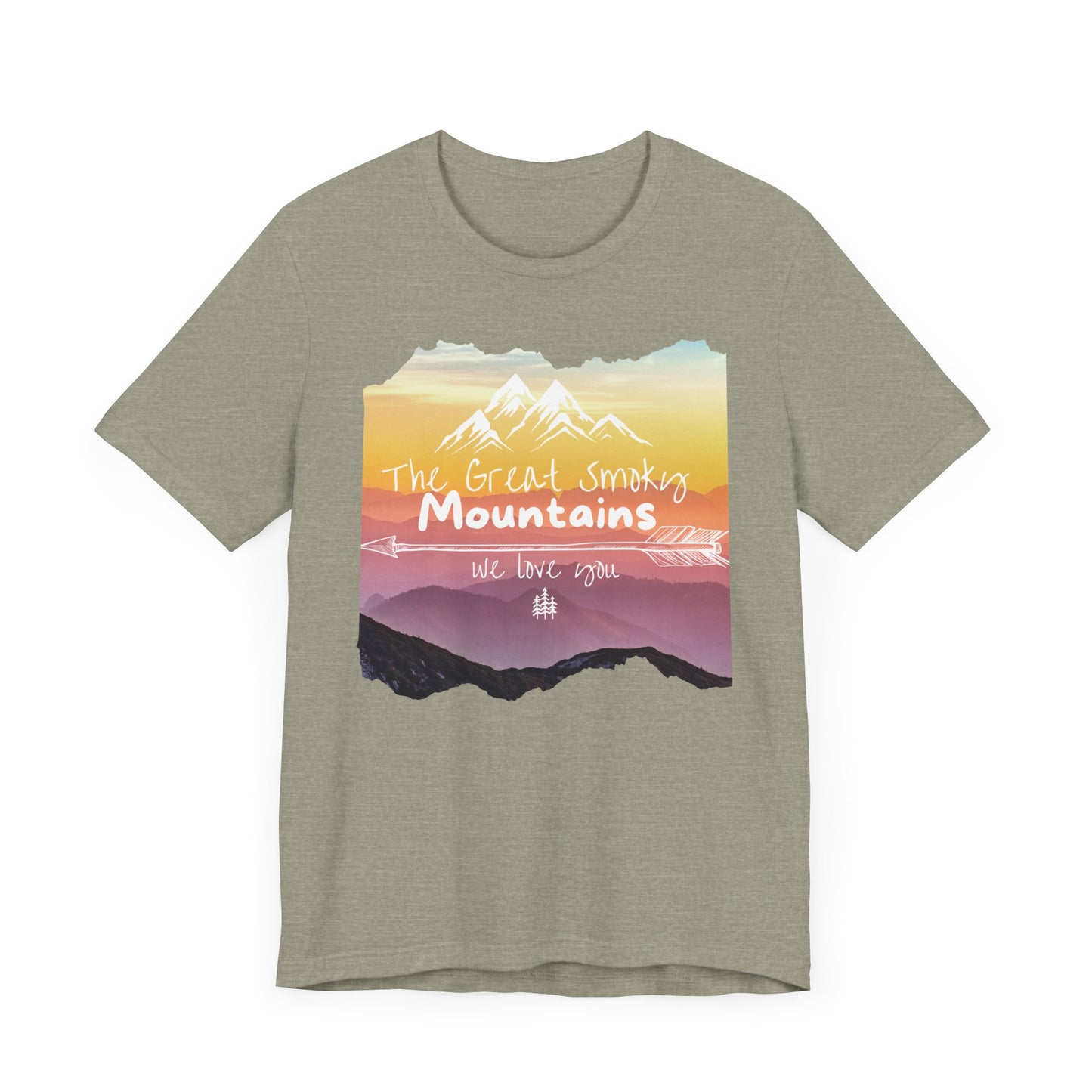 Painted Smoky Mountains Unisex Jersey Short Sleeve Tee