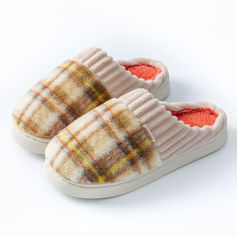 Leisure-Soft Plaid Slippers