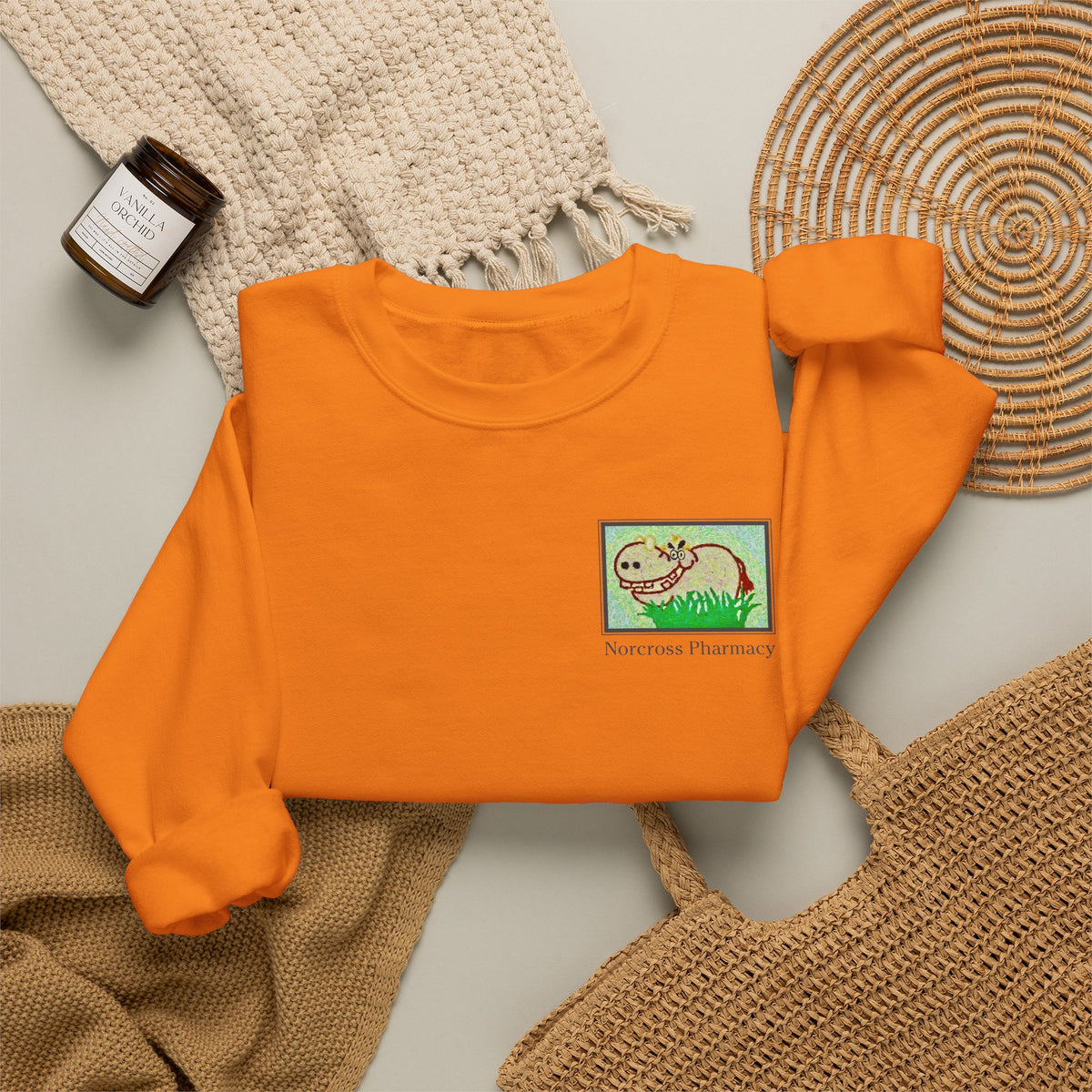 Norcross Pharmacy 2 Unisex Crewneck Sweatshirt - Vintage Apothecary Style