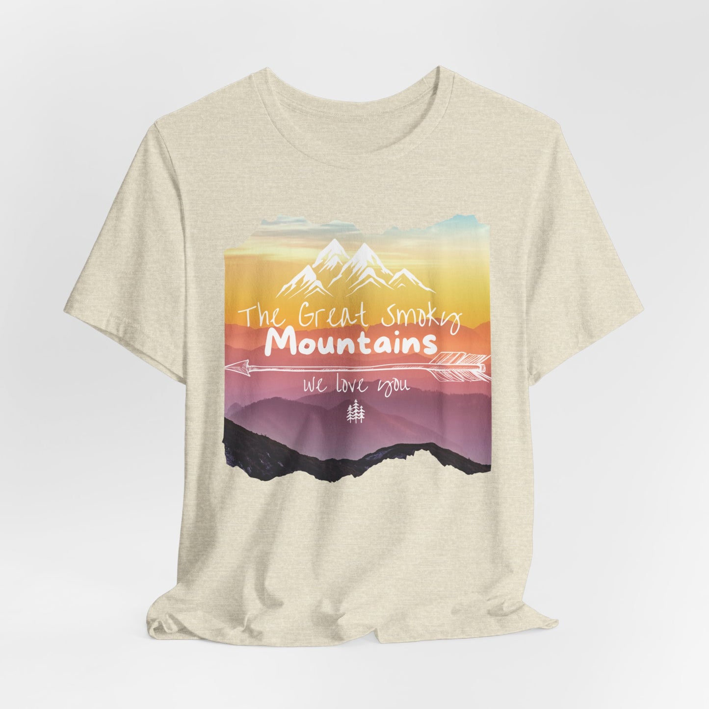 Painted Smoky Mountains Unisex Jersey Short Sleeve Tee