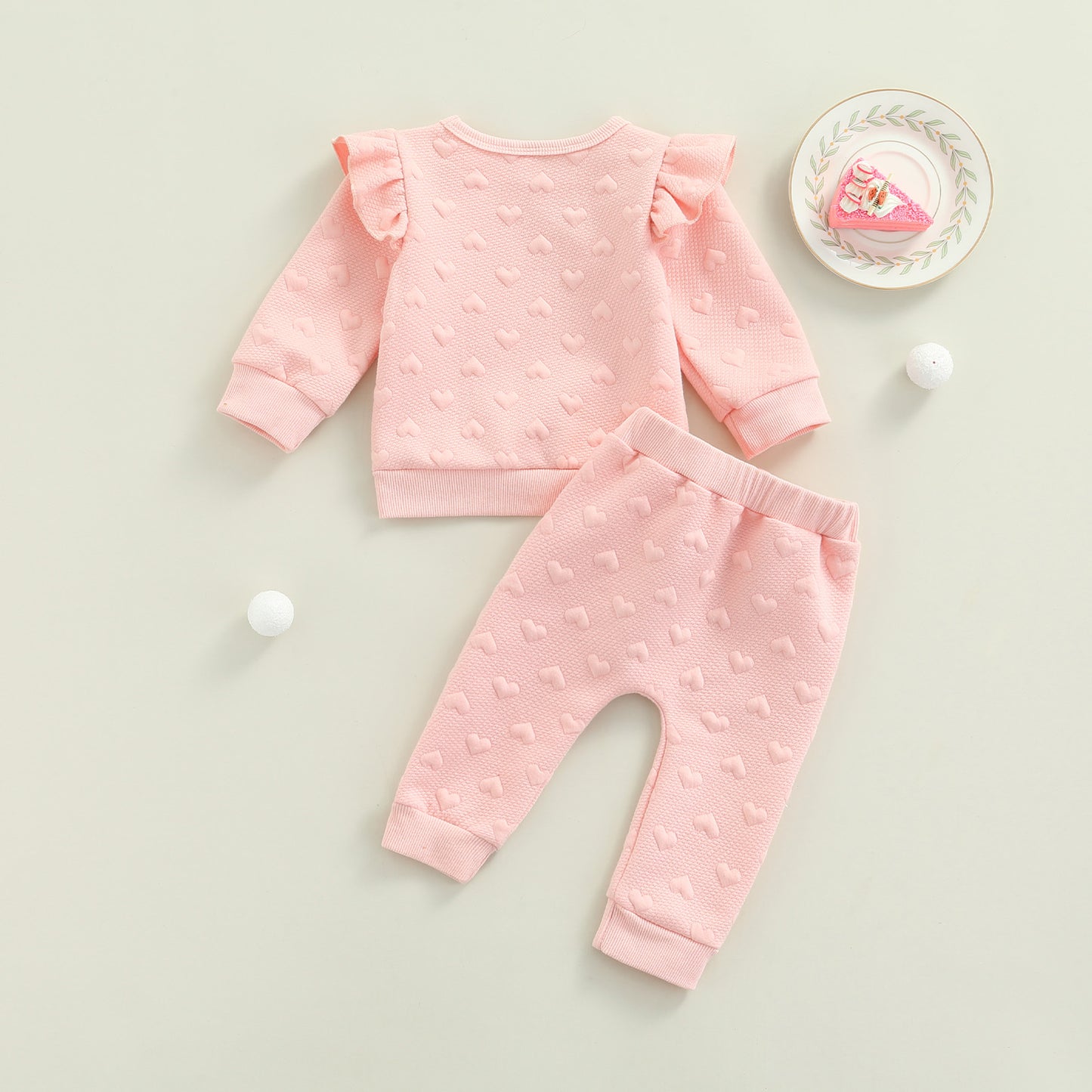 Little Girl 6 Months 2-Piece Heart Set