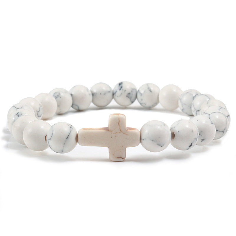 Beaded Cross Bracelet