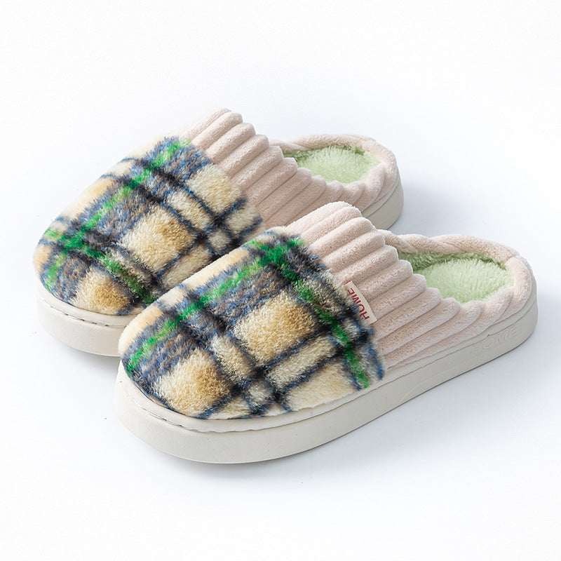 Leisure-Soft Plaid Slippers