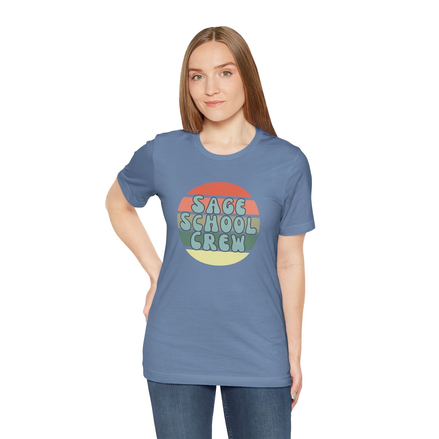 Sage School Crew Unisex Jersey Short Sleeve Tee