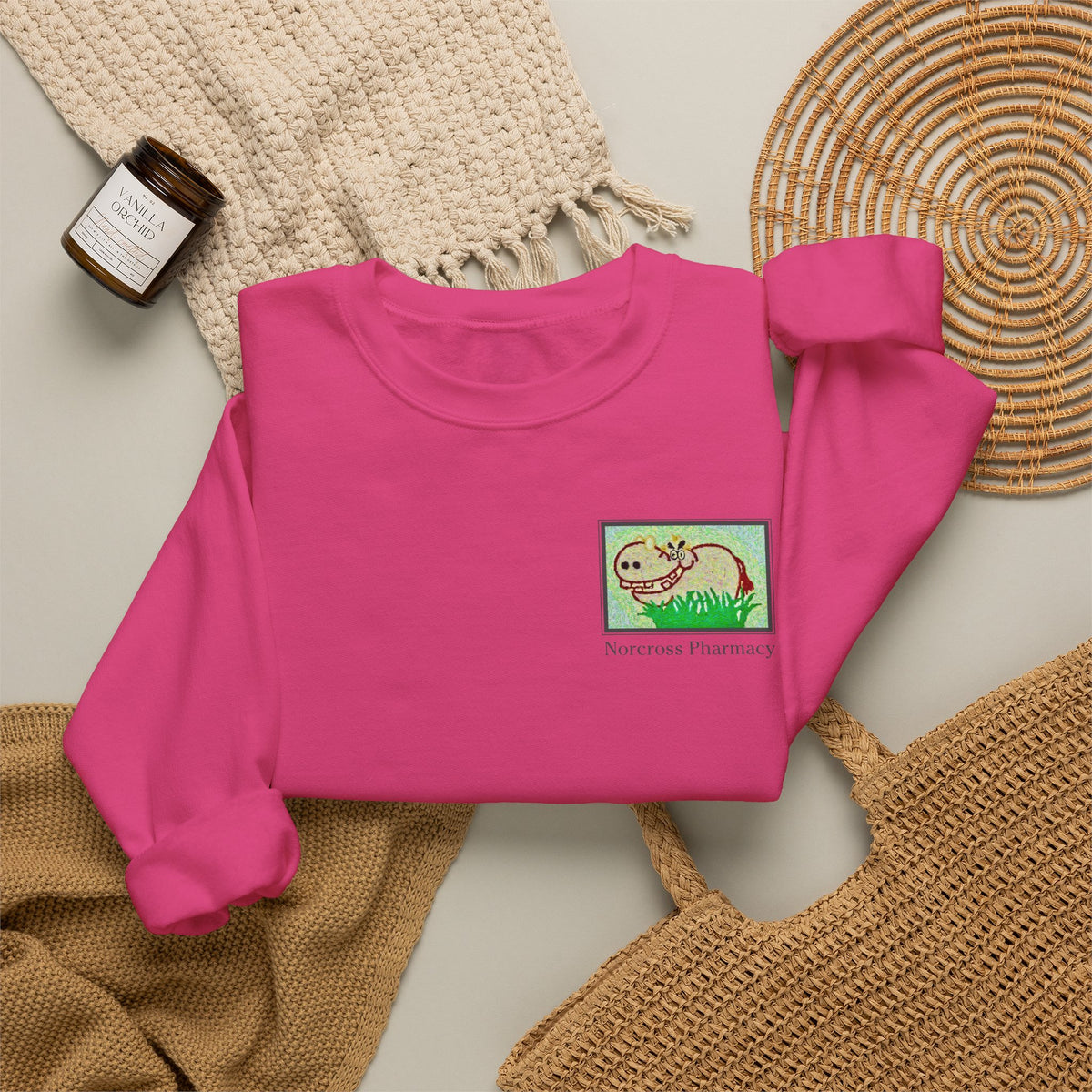 Norcross Pharmacy 2 Unisex Crewneck Sweatshirt - Vintage Apothecary Style