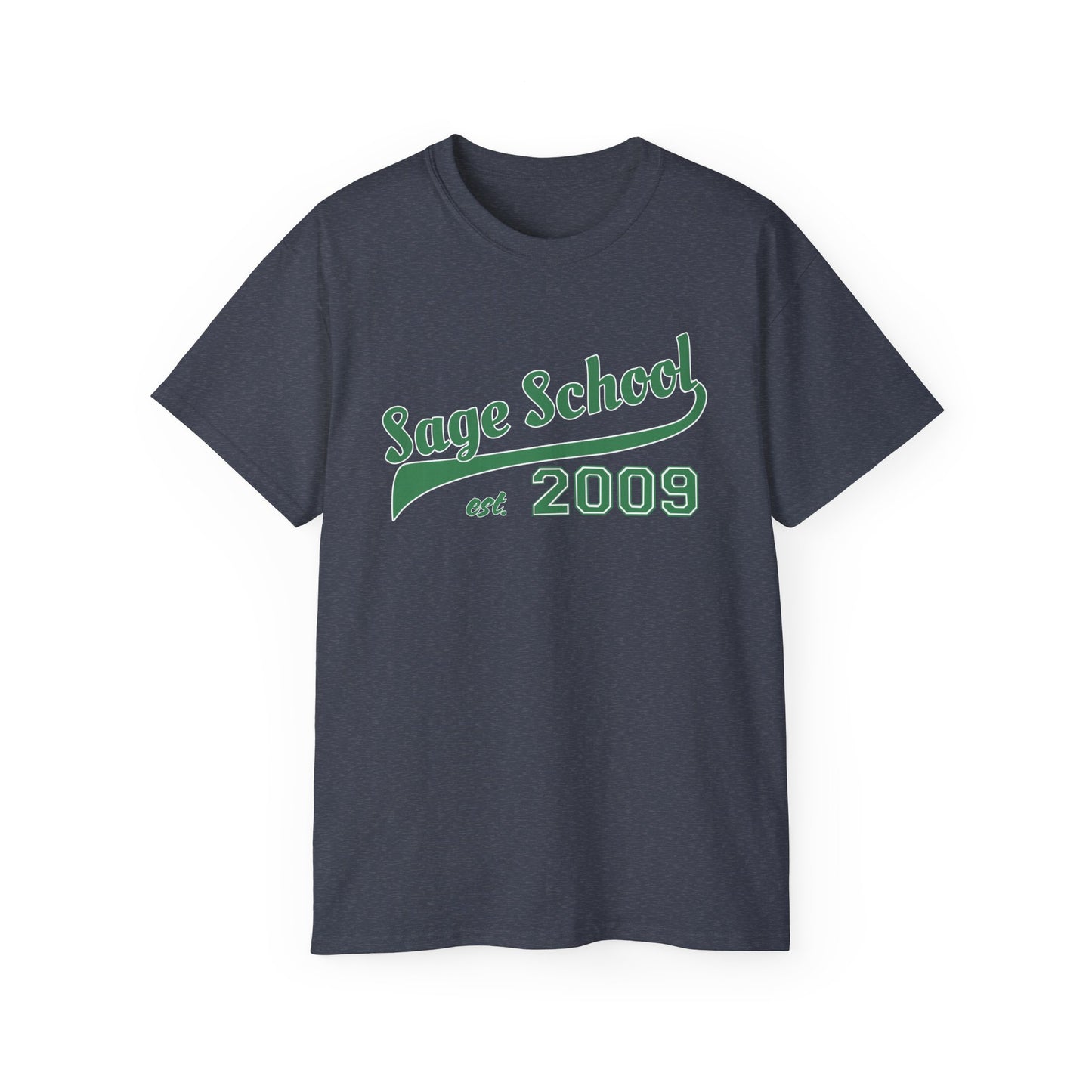Green Sage School Est. 2009-  Vintage Navy