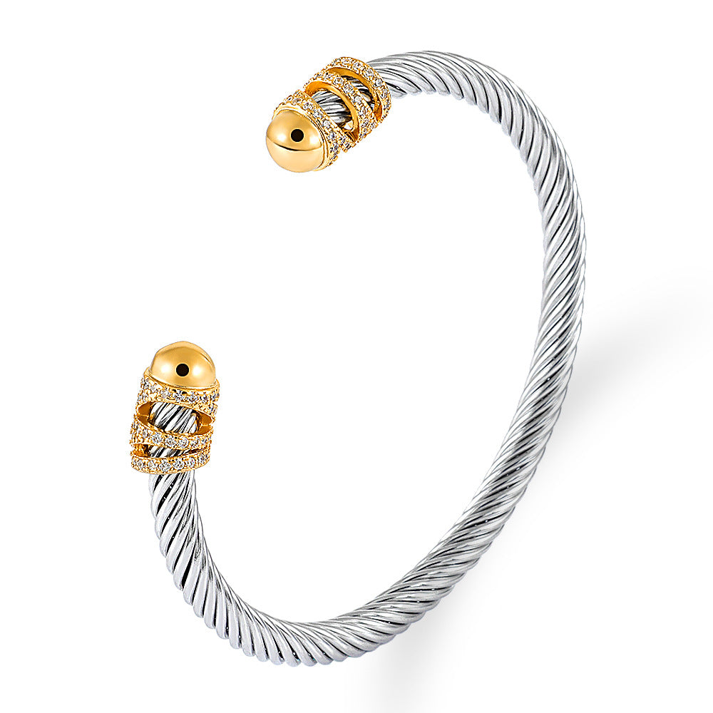 David Yurman Style - Mutiple Cable Bracelet
