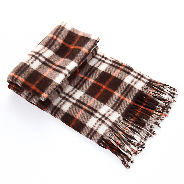 Unisex Plaid Scarf