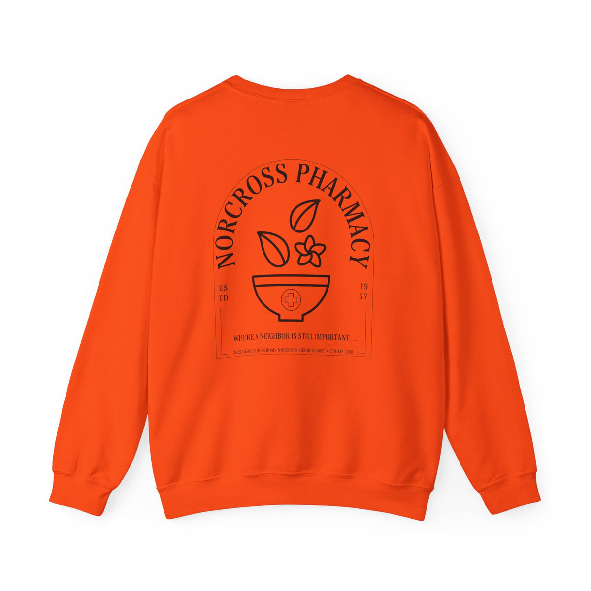 Norcross Pharmacy 2 Unisex Crewneck Sweatshirt - Vintage Apothecary Style