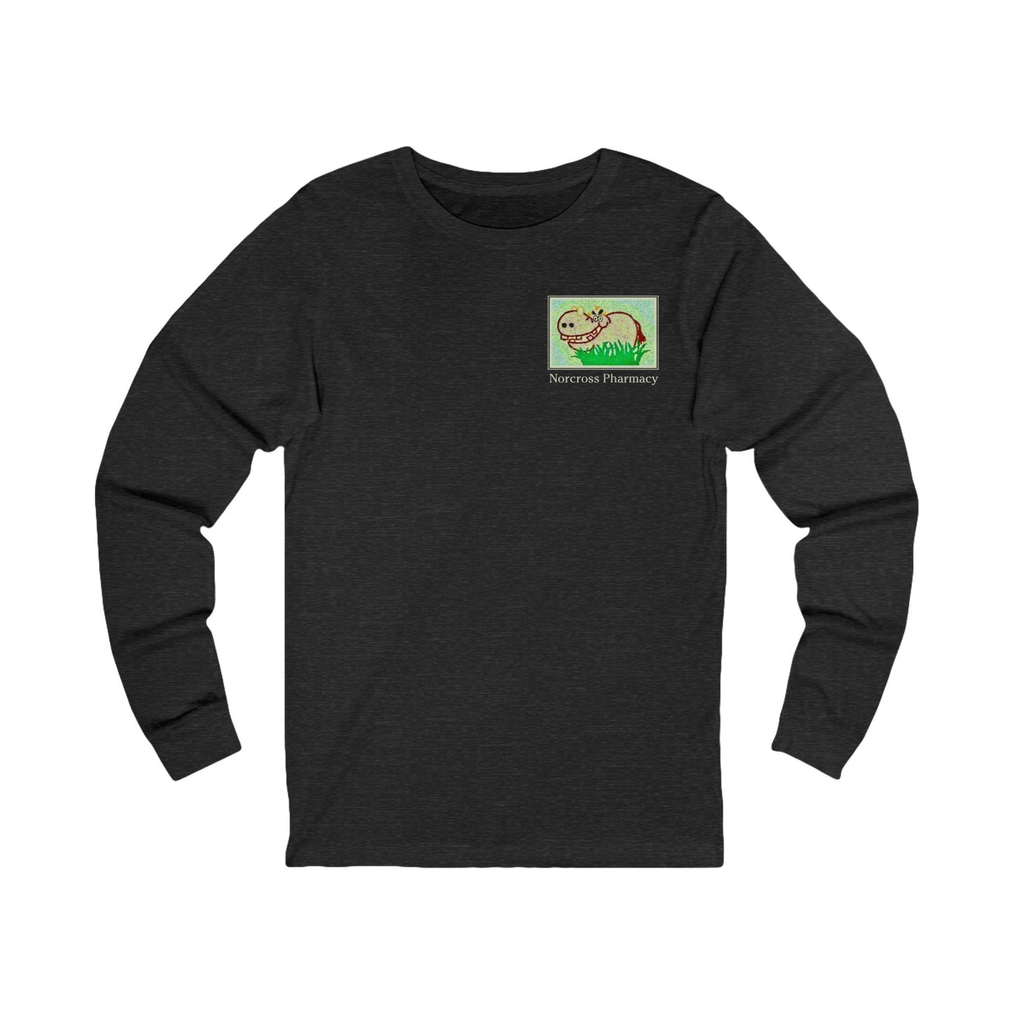 Vintage-Inspired Long Sleeve Relaxed Unisex T-Shirt for Norcross Pharmacy