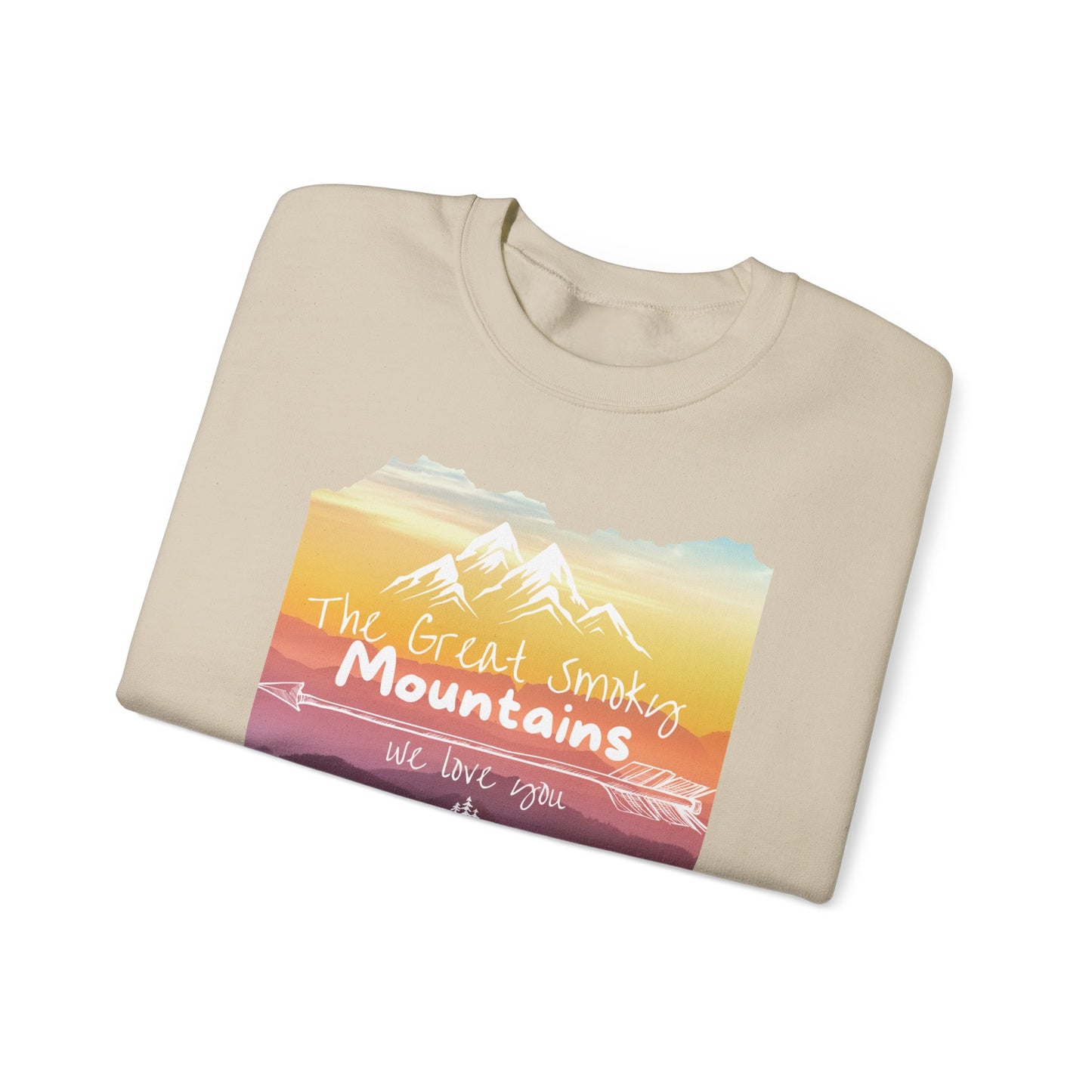 Painted Smoky Mountains Unisex Heavy Blend™ Crewneck Sweatshirt