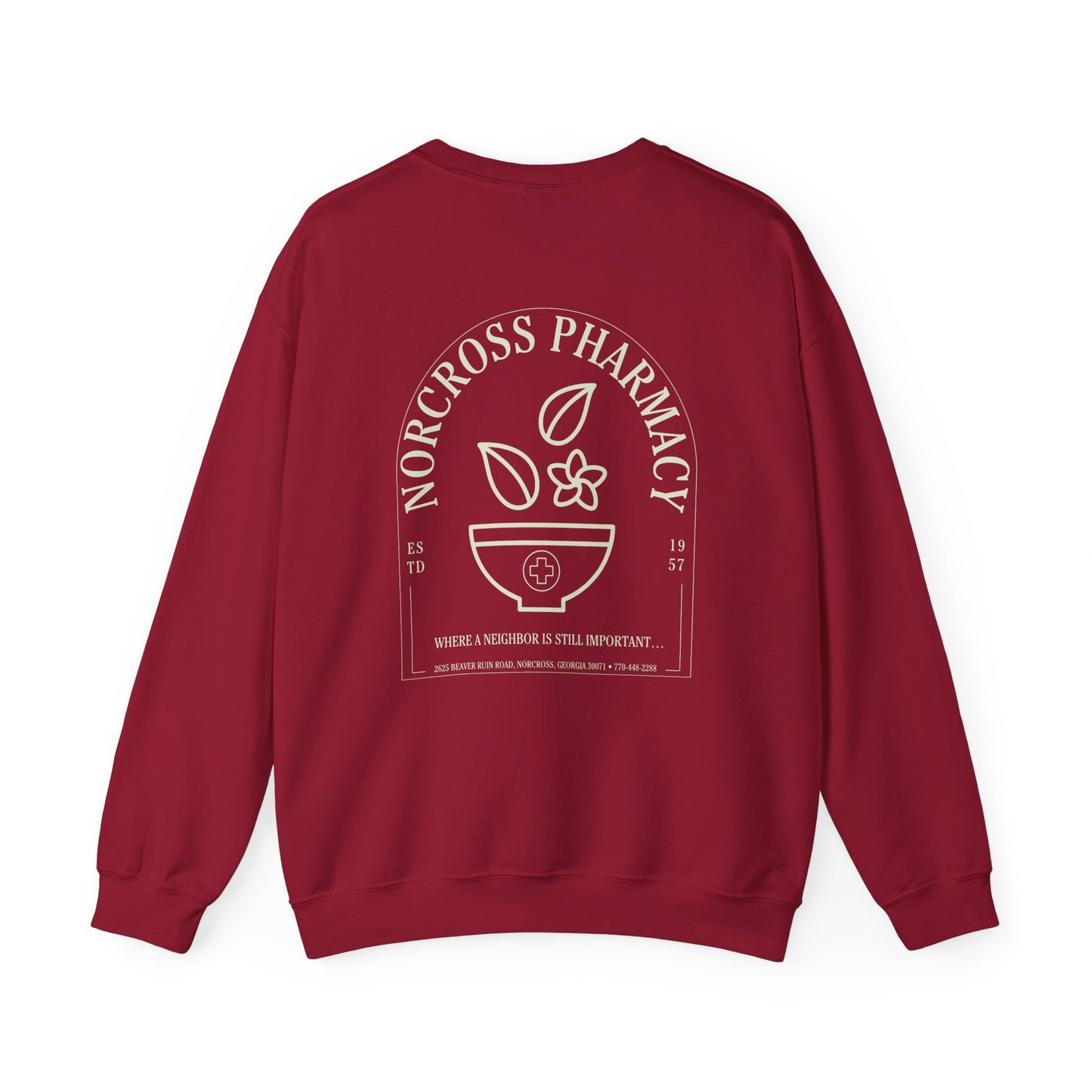 Norcross Pharmacy 2 Crewneck Sweatshirt - Perfect for Casual Vibes & Everyday Comfort