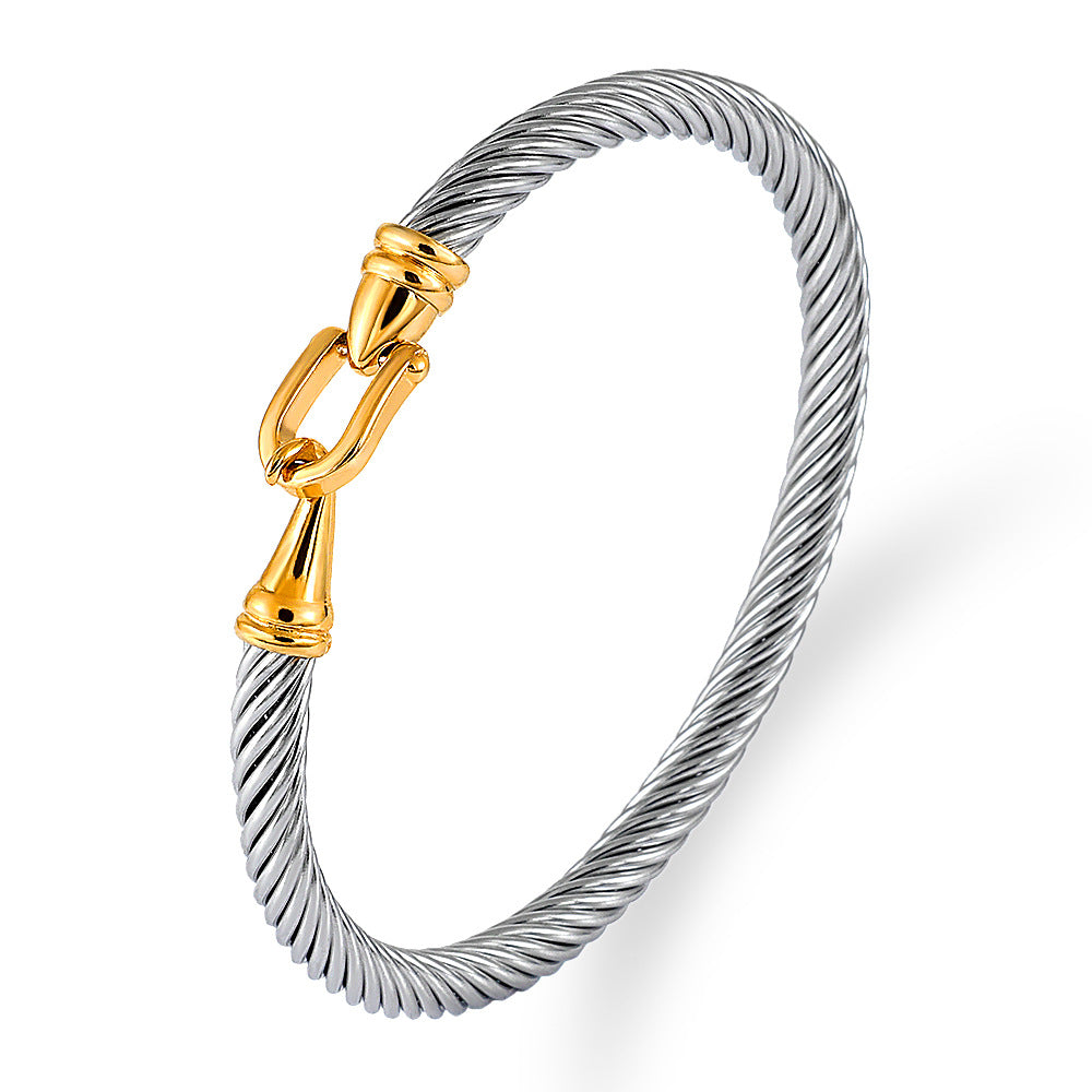 David Yurman Style - Mutiple Cable Bracelet